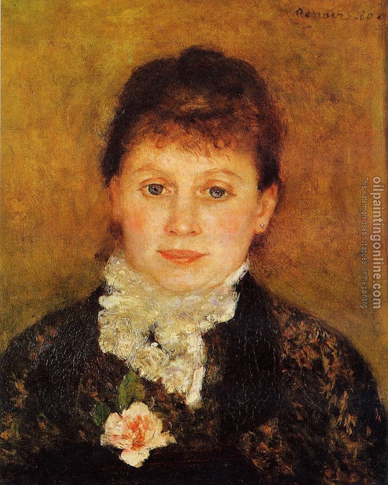 Renoir, Pierre Auguste - Woman Wearing White Frills
